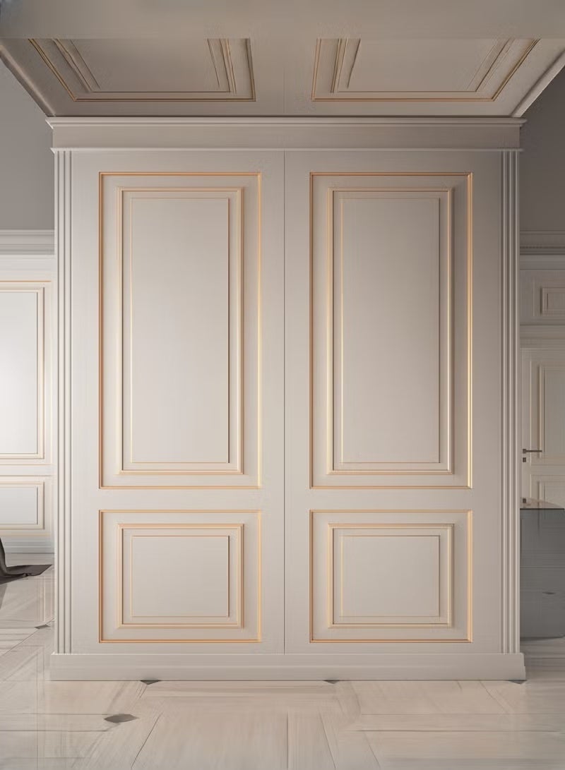 Self-Adhesive Wall Trim, Peel and Stick Metal Trim Molding, Glossy Gold Wall Trim, Imitation Brushed Metal Peel and Stick Molding Trim, Waterproof Mildew-Proof Sealing Tape, Flexible DIY Wall Accent Strip for Mirror Frame, Cabinet, Edges & Borders and Tiles 1.5*300cm - Image 3