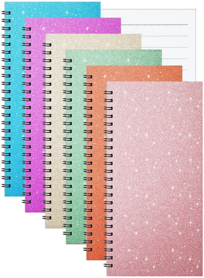 Saypacck 6 Pack Girls Spiral Notebook 8.3 Inch x 5.7 Inch Journal Notebook 160 Pages College Ruled Writing Notepad for Women School Office Home Gifts(Side Spiral) - Image 1