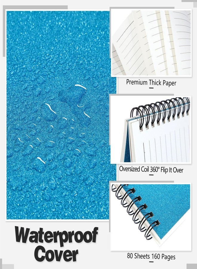Saypacck 6 Pack Girls Spiral Notebook 8.3 Inch x 5.7 Inch Journal Notebook 160 Pages College Ruled Writing Notepad for Women School Office Home Gifts(Side Spiral) - Image 3