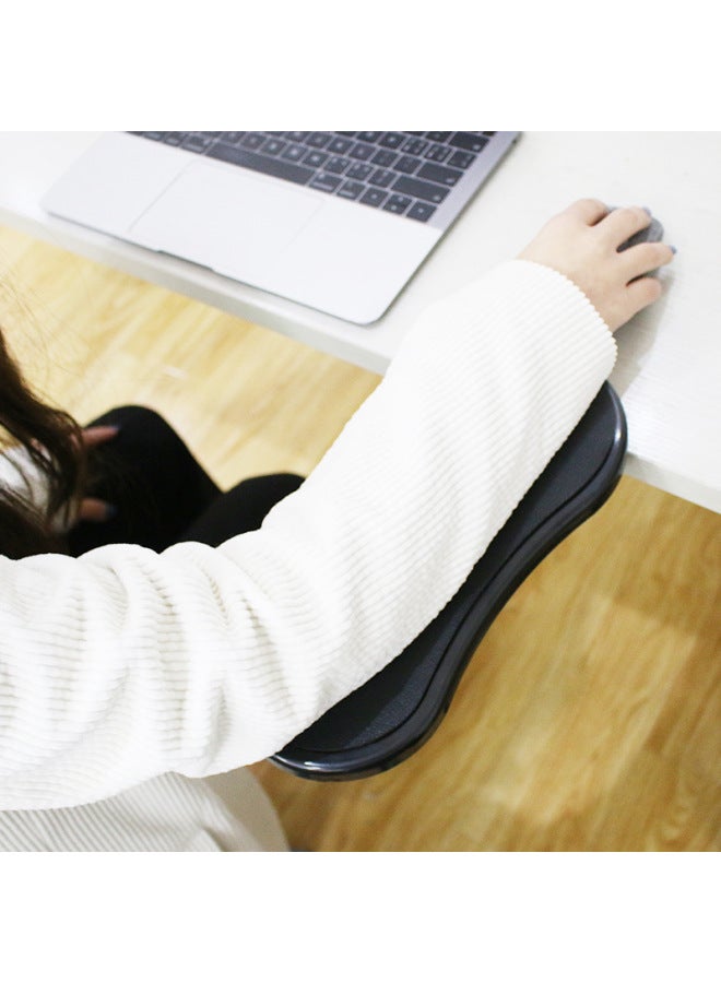 Computer Hand Bracket Mouse Pad Keyboard Hand Support Wrist Support Creative Arm Arm Support Frame Rotatable Wrist Support-Pattern:Two Large Black Hand Rests-455mm  - Image 2