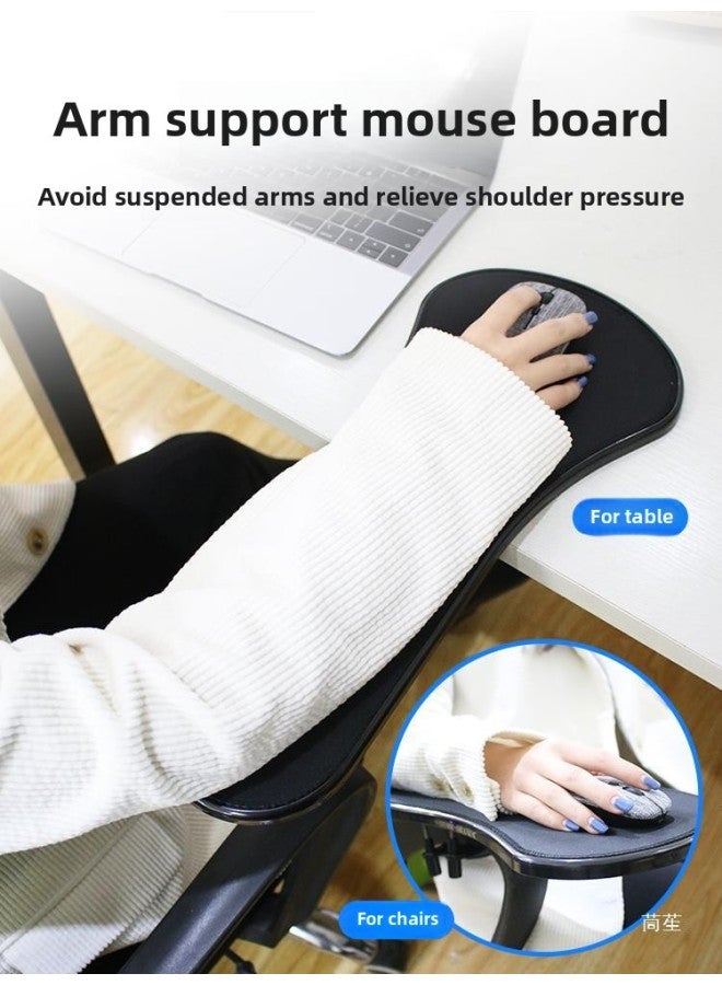 Computer Hand Bracket Mouse Pad Keyboard Hand Support Wrist Support Creative Arm Arm Support Frame Rotatable Wrist Support-Pattern:Two Large Black Hand Rests-455mm  - Image 3