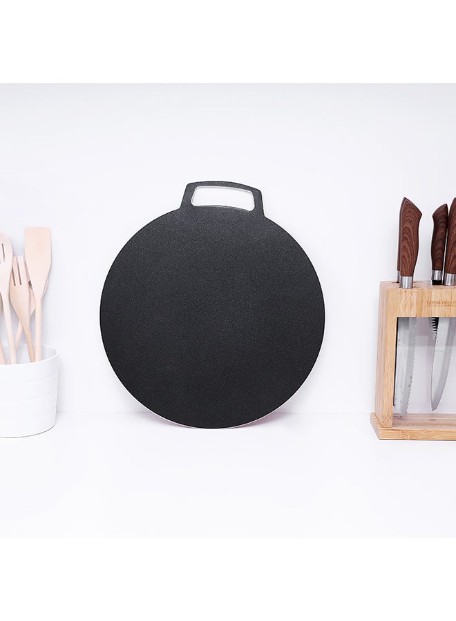 Royalford Non-Stick Flat Aluminium Tawa Black 15.2x18.1x0.2inch - Image 2