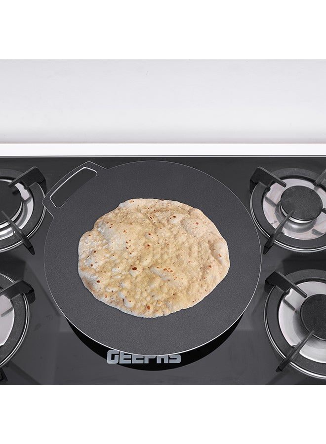 Royalford Non-Stick Flat Aluminium Tawa Black 15.2x18.1x0.2inch - Image 3