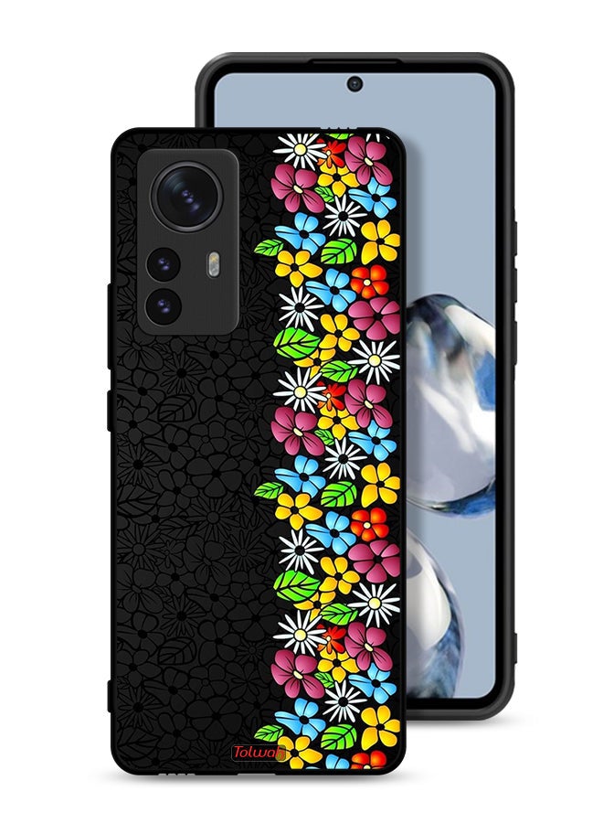 Tolwak Xiaomi 12 Pro Protective Case Cover Flowers Line - Image 1