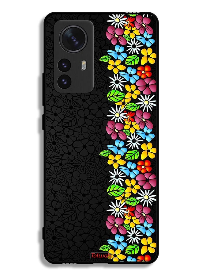 Tolwak Xiaomi 12 Pro Protective Case Cover Flowers Line - Image 2