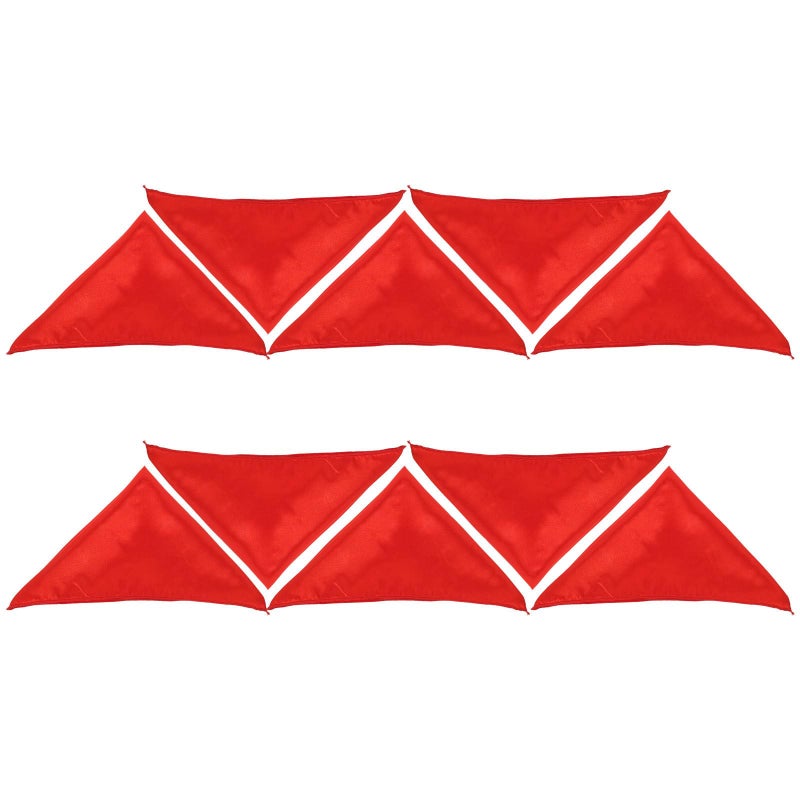 Red Satin Table Napkins Set of 10 30x30cm High Density Hemmed Edges Polyester Wedding Dinner - Image 2