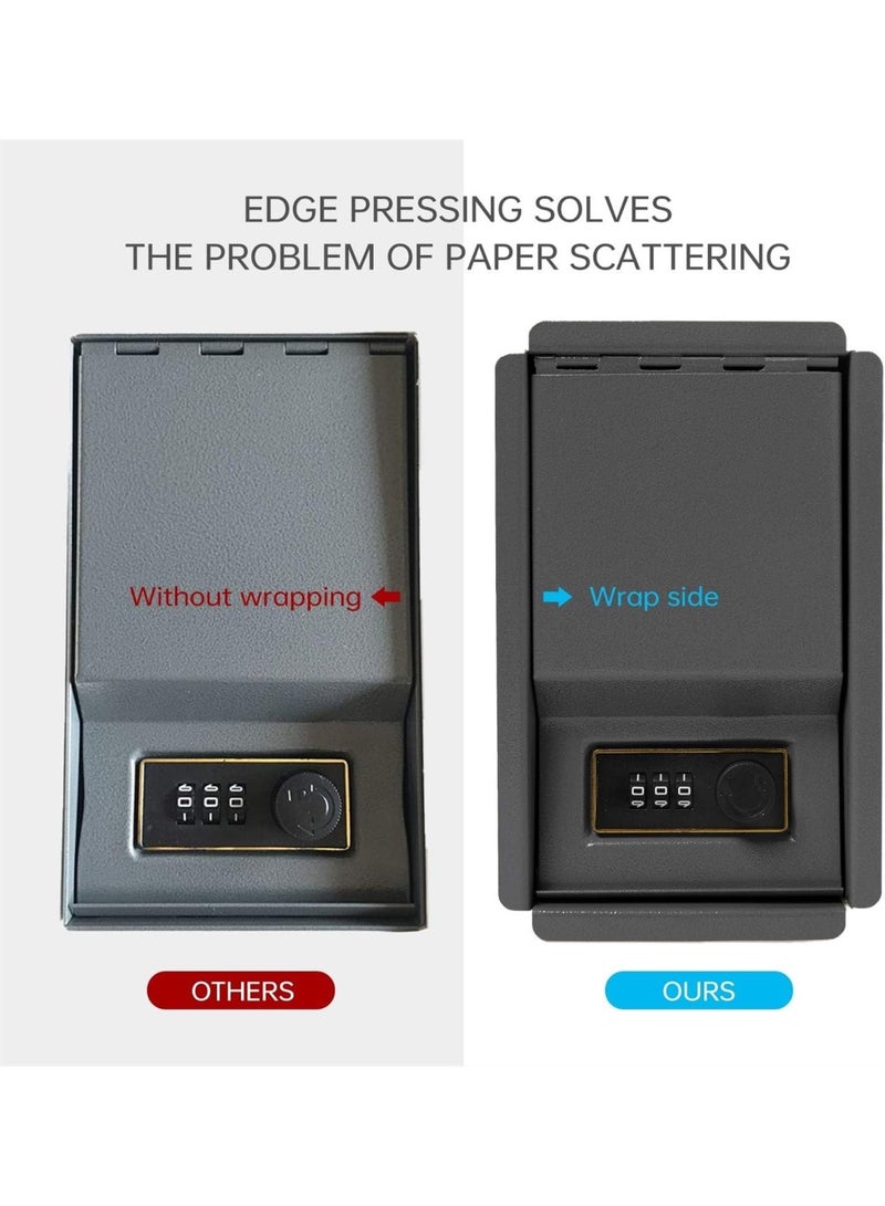 Real Paper Transfer Book Safe, Hollow with Secret Hidden Compartment, Combination Lock, 8.7"×6"×2" (Size : Alice) - Image 4