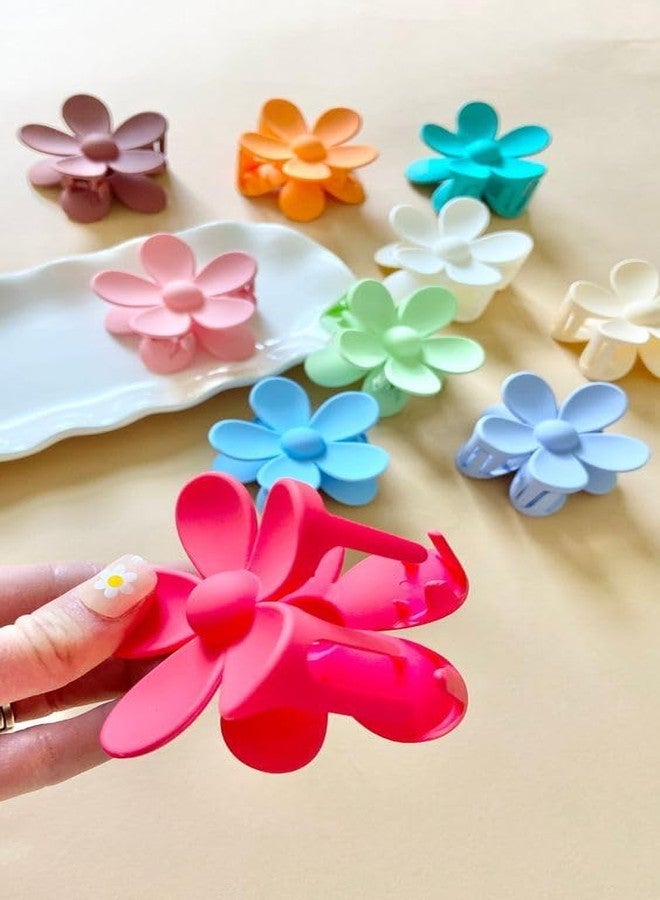 Xarnish Mini Hawaiian Flower Hair Clips For Women, Flower Hair Claw Clips Plumeria Claw Clips for Thin Hair Claw Clips for Thick Hair Beach Hair Accessories for Girls Multi Color - Pack of 6 (MiniX5) - Image 4
