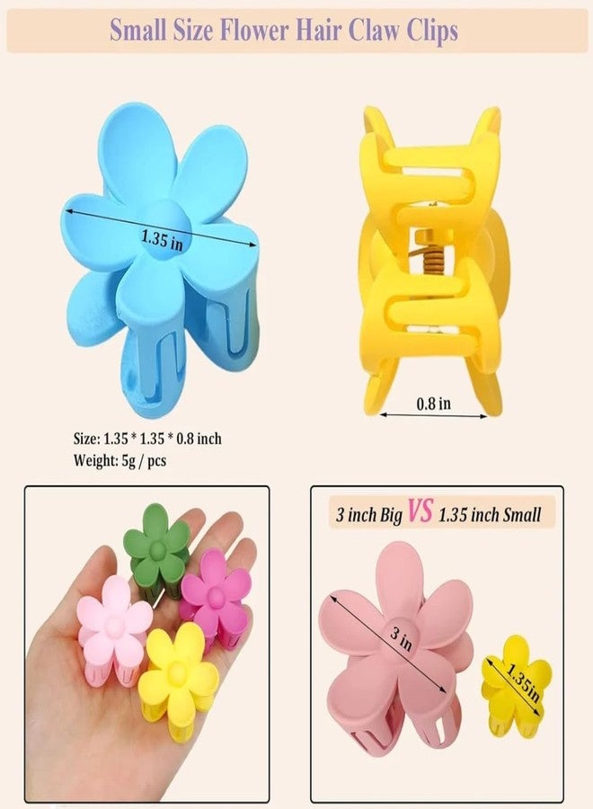 Xarnish Mini Hawaiian Flower Hair Clips For Women, Flower Hair Claw Clips Plumeria Claw Clips for Thin Hair Claw Clips for Thick Hair Beach Hair Accessories for Girls Multi Color - Pack of 6 (MiniX5) - Image 5
