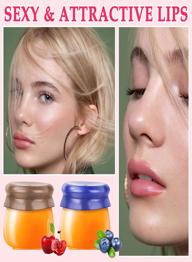 PPPanYiDi مجموعة مرطب شفاه مكونة من 8 قطع، تتضمن مرطب شفاه، منتجات للعناية بالشفاه، قناع ليلي للشفاه، مرطب شفاه غير دهني للاستخدام الليلي، زبدة شفاه مرطبة تدوم طويلاً. - Image 3
