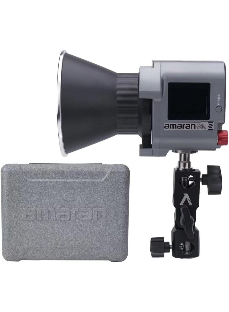 عماران COB 60Ds S ثنائي اللون LED Monolight – 60W قابل للتعديل 2700–6500K فيديو ضوئي للتصوير الفوتوغرافي والفيديو - Image 4