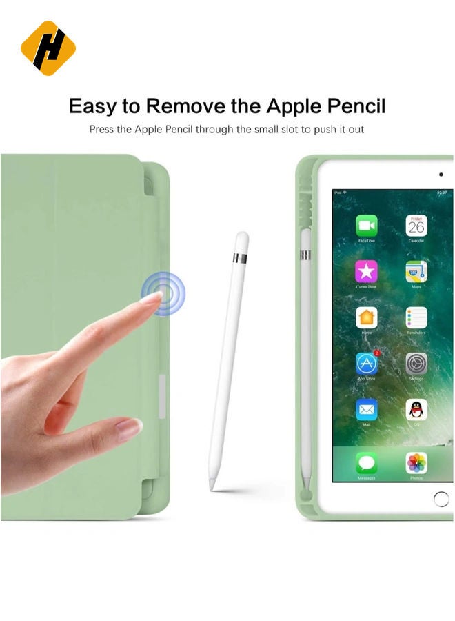 HuHa iPad 6th Generation Case, iPad 5th Generation Case with Pencil Holder, Premium Folio Folding Stand Smart Auto Wake/Sleep Case Cover for Apple iPad 9.7 Inch 2018/2017  - Image 4