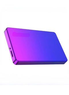 AROAQ External Hard Drive, USB3.0 Ultra Slim HDD Storage Device, Portable Compact High-speed Mobile Hard Disk Compatible for Pc, Desktop, Mobiles, Laptop, Game Console, Ps4, (Gradient Blue Purple, 320GB)  - Image 1