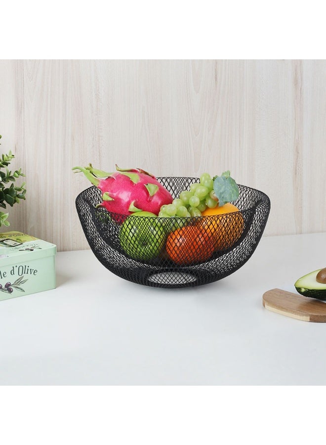 دانوب هوم سلة فواكه أتيكوس سوداء ٢٩.٥ × ٢٩.٥ × ١٥ سم - Image 1