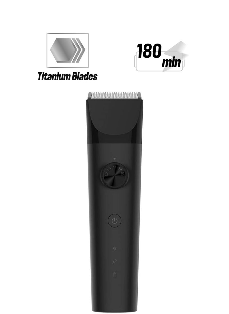 Xiaomi - Xiaomi Hair Clipper 14 length comb settings 5 length micro settings from 0.5mm to 1.7mm 180 minute long battery life IPX7 - Image 1