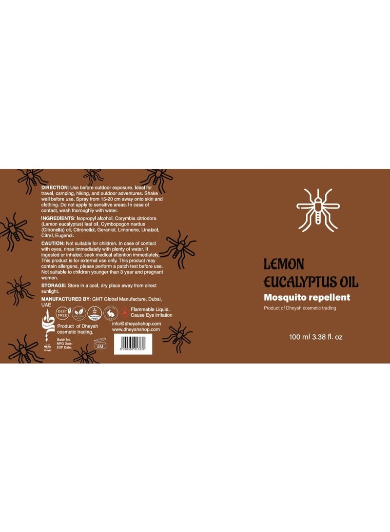 ظيه زيت الليمون والأوكالبتوس - طارد للبعوض | 100 مل - Image 2