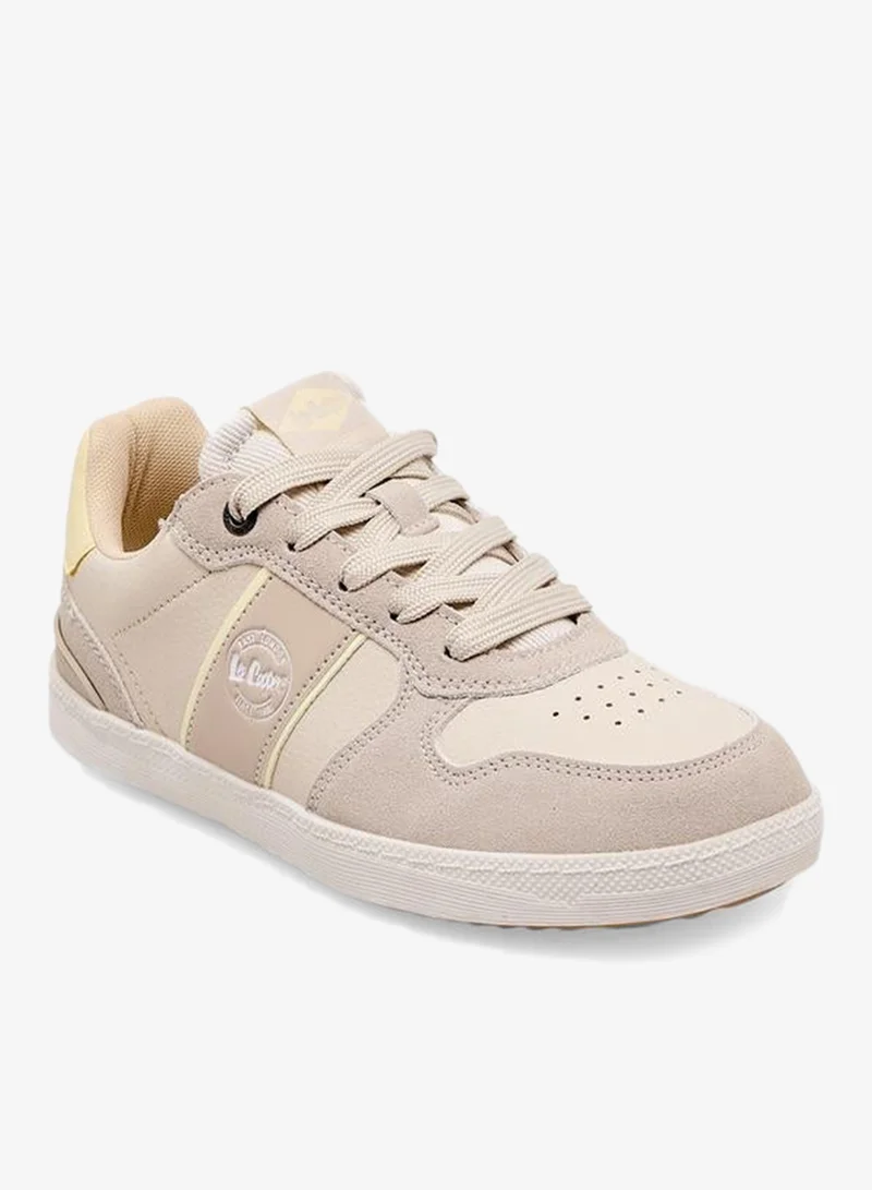 لي كوبر Boys Panelled Lace-Up School Sneakers