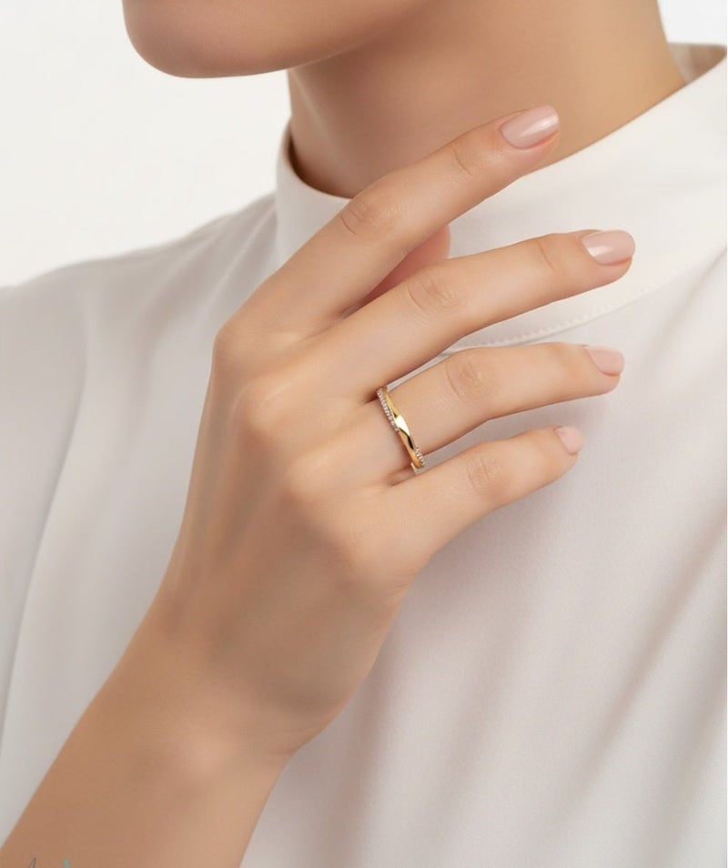 Ruby Art Gold 18K Pure Gold Women’s Ring - Premium Finish & Elegant Style - (1.57) Gram - Image 2