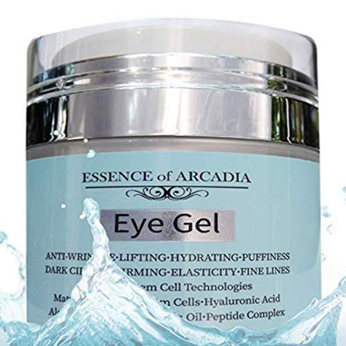 Eye Gel for Dark Circles Puffiness Wrinkles Skin Firming and Bags  Effective AntiAging Eye Gel for Under and Around Eyes including Crows Feet with Hyaluronic Acid and Aloe Vera 17 fl oz