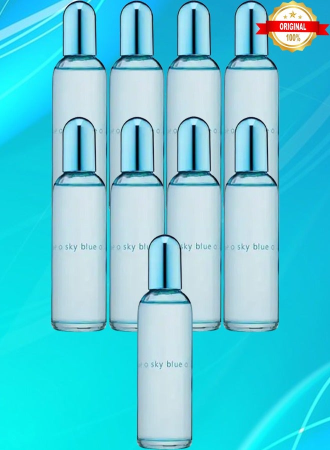 Colour 9 Pieces Sky Blue Perfume 90ml EDP - Image 1