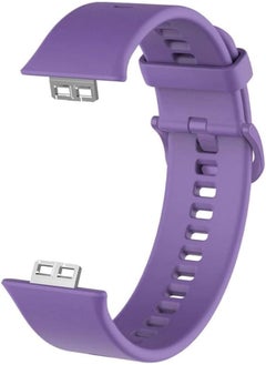 Next Next Store Purple Silicone Band Compatible with Huawei Watch Fit Watch Band Unisex Adult Comfortable and Strong Fashion Design Perfect for Daily Use and Sports 