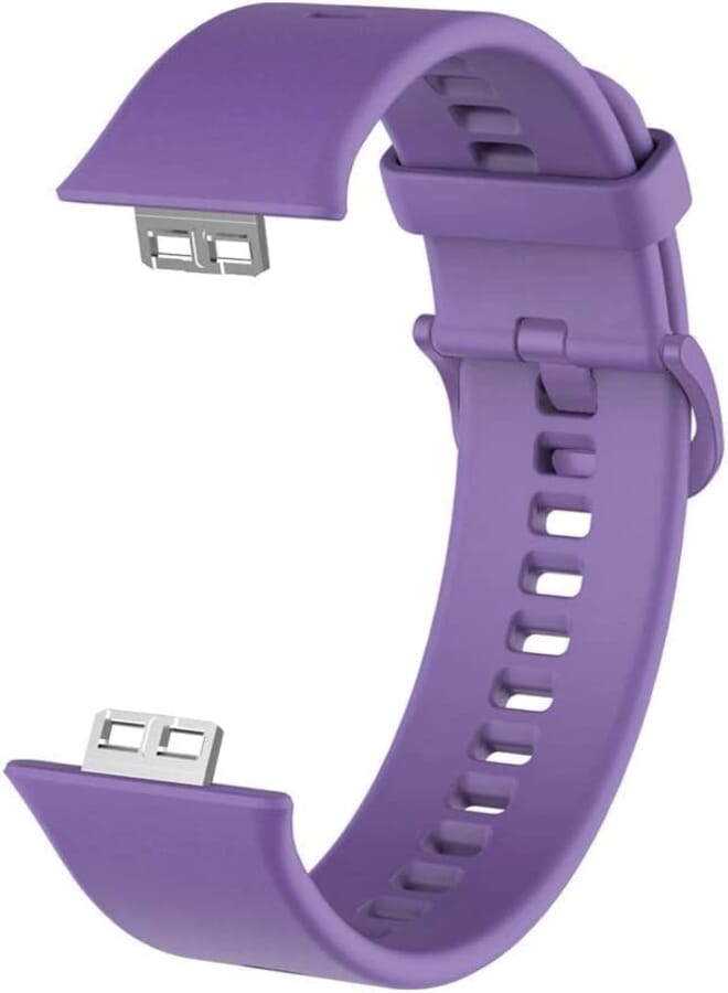 Next Next Store Purple Silicone Band Compatible with Huawei Watch Fit Watch Band Unisex Adult Comfortable and Strong Fashion Design Perfect for Daily Use and Sports