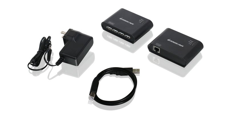 Iogear USB 2.0 4 Port USB Extender - Up To 165Ft - Cat5, Cat5e or Cat6 Ethernet - High Speed (480Mbps) - Plug-n-Play - TAA compliant - Windows - MacOS - GUCE64 - Image 3