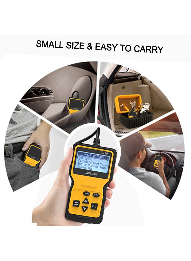 OBD OBDII Scanner, Code Reader, Car Diagnostic Scanner, Engine Fault Code Reader Detector, Auto Vehicle Scan Tool