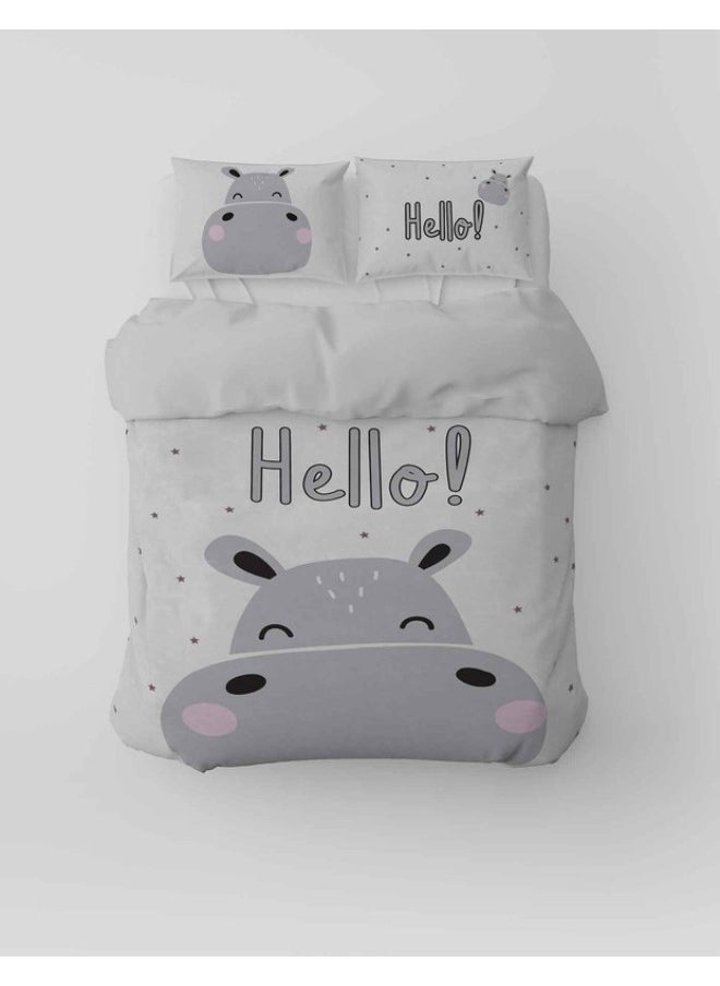 SHATTA - Printed Comforter Set Single Size 220x 180 cm -Multicolour - Image 1