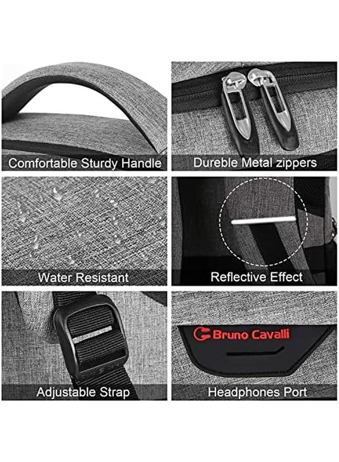 erorex Travel Laptop Backpack Business Laptops Backpack With Usb Charging Port Water Resistant College School Computer Bag For Women And Men Fits 15.6 Inch Laptop And Notebook  - Image 3