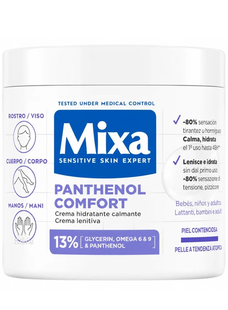 Mixa Panthenol Comfort, 13% Glycerin, Omega 6 & 9 & Panthenol - 400ml - Image 1