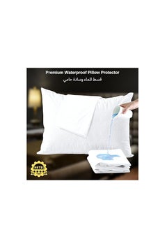 Beauenty Pillow Protector, Premium Quality Waterproof 100% Soft Cotton Queen Size Pillows Case Cover 75 x 50cm  - Image 5