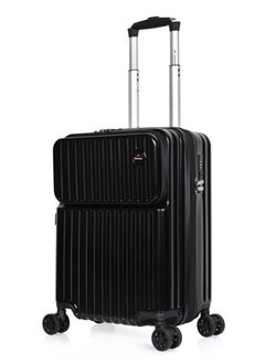 MORANO Morano Modern Polycarbonate Lightweight Carry-on Luggage with Front Pocket and Built in TSA Lock (Black) 20 Inch Dimension 35*21*49 CM  - Image 1
