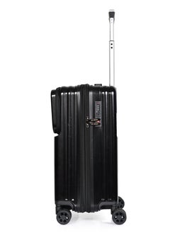MORANO Morano Modern Polycarbonate Lightweight Carry-on Luggage with Front Pocket and Built in TSA Lock (Black) 20 Inch Dimension 35*21*49 CM  - Image 4
