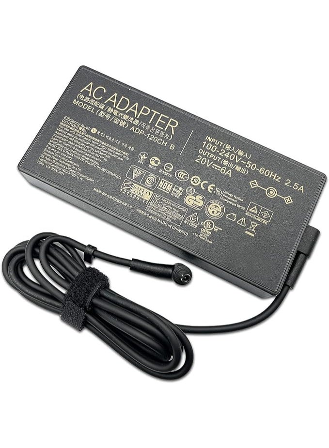 Terabyte 20V 6A 120W Power Supply Charger ADP-120CD B ADP-120CH B Compatible with ASUS ZenBook UX534FT Q537 UX534FT Q546FD Q546F Q547FD Q537FD Q547F Laptop Power Supply (4.5MM*3.0MM) - Image 1