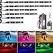 NBWDY 6Pcs Motorcycle Led Light Kits Strips Wireless RF Remote Control Waterproof RGB MultiColor Neon Accent Glow Ground Effect Atmosphere Underglow Lights for Motocycle Golf Cart ATV - Image 2