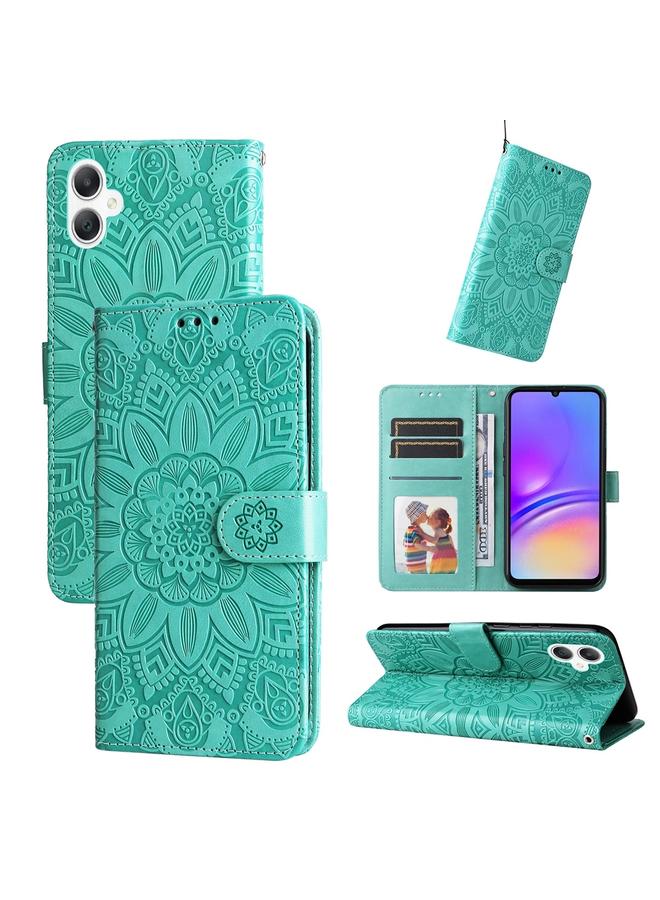 اس-توب جراب لهاتف Samsung Galaxy A06 4G / 5G جراب هاتف جلدي منقوش بزهرة عباد الشمس - Image 1