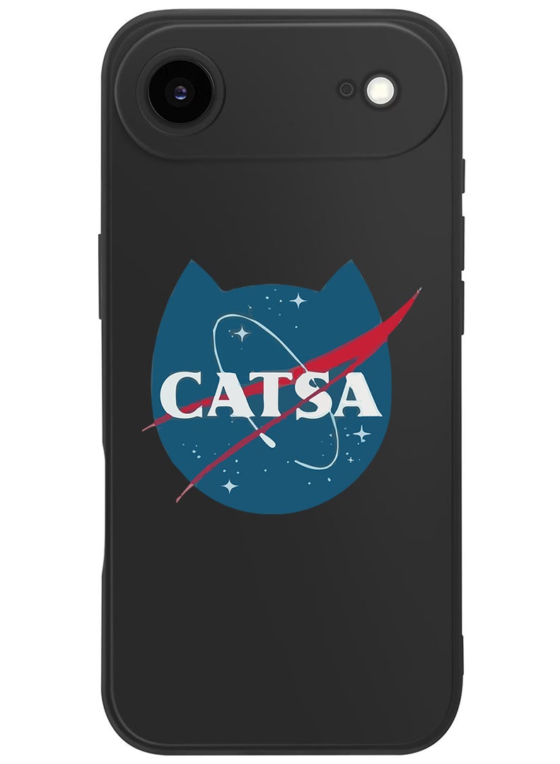 Theodor Protective Slim Fit Case Liquid Silicone Cover with Full Body Protection Anti-Scratch Shockproof Case For Apple iPhone 17 Air (Black) Catsa-01 - Image 1