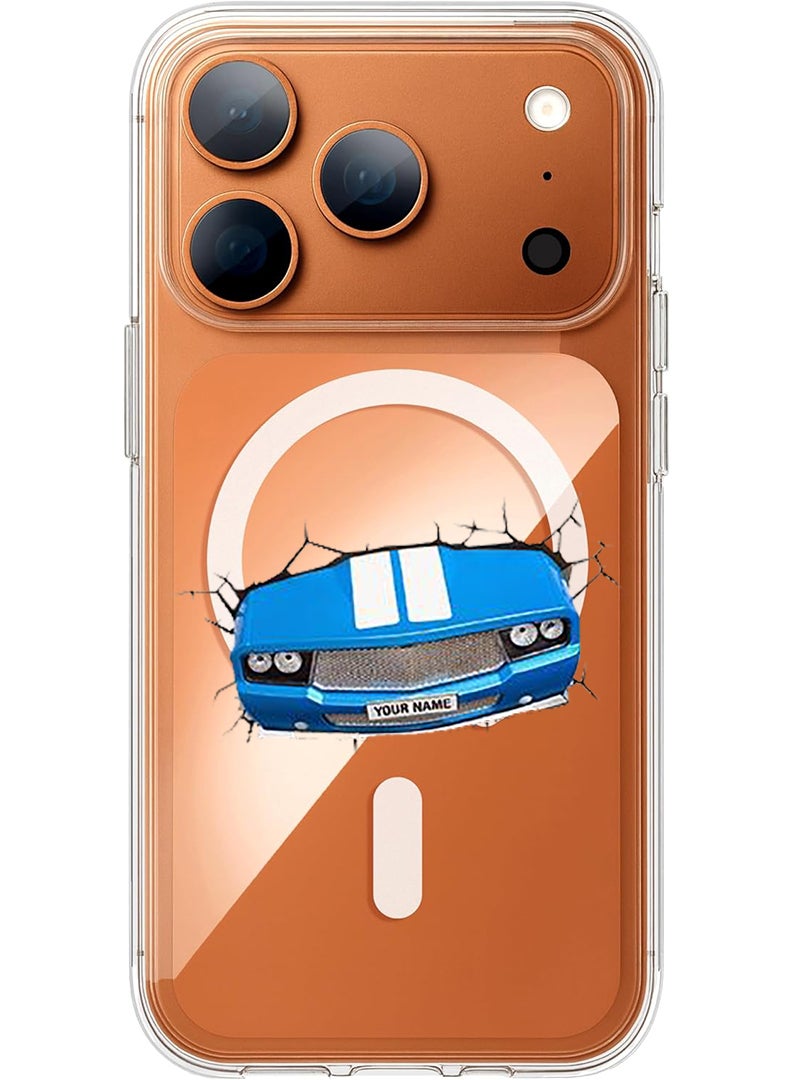 Theodor Magnetic Case for Apple iPhone 17 Pro Max Compatible with MagSafe Wireless Charging, Shockproof Phone Bumper Cover - Car - Image 1