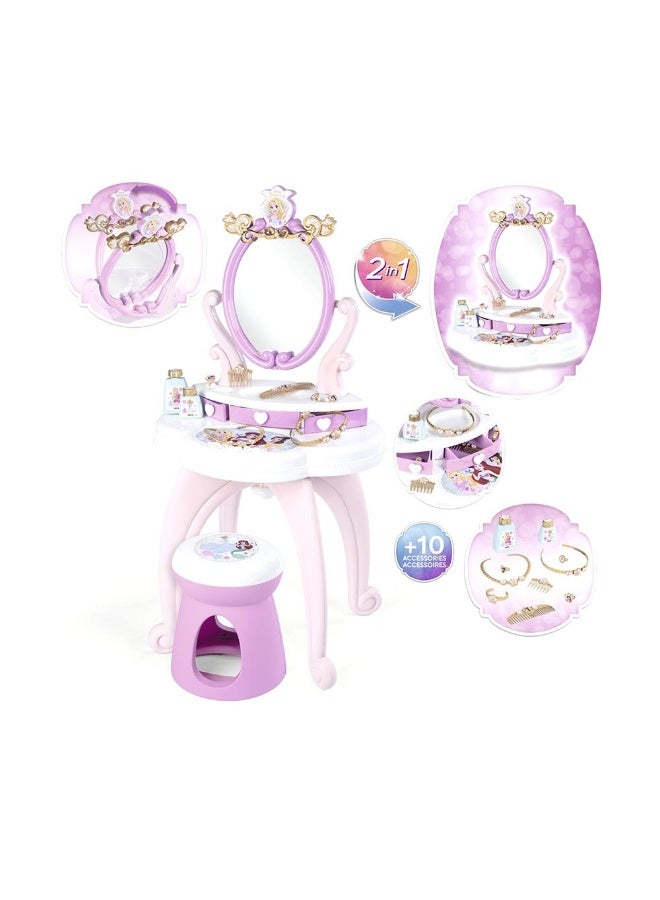 Disney Princess Smoby Disney Princess 2-In-1 Dressing Table - Image 1