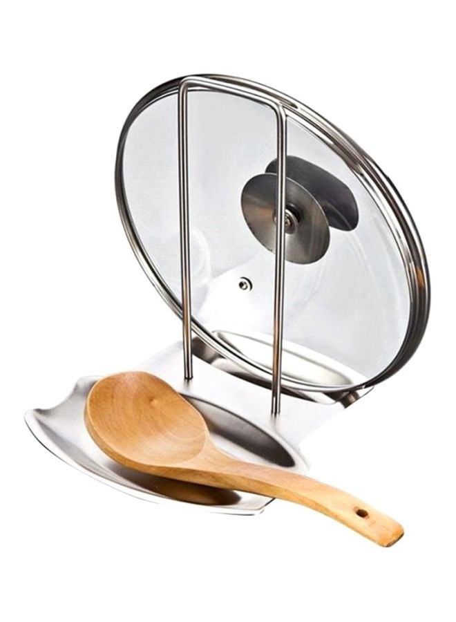 Stainless Steel Pan Pot Rack with Removable Lid - Multi-Functional Kitchen Storage for Pans, Lids & Utensils - Detachable Dividers, Anti-Slip Base & Easy Clean Surface  - Image 5