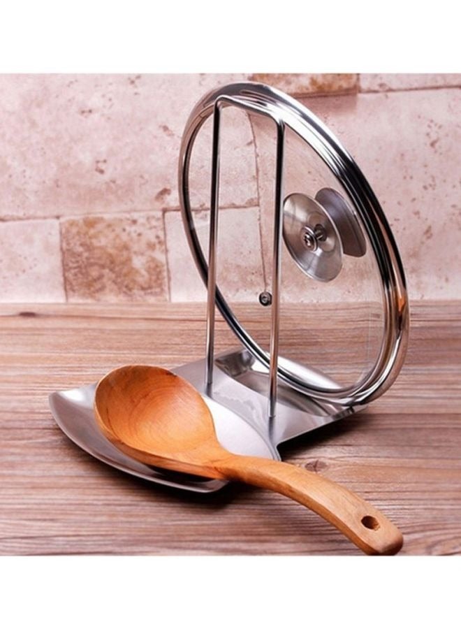 Stainless Steel Pan Pot Rack with Removable Lid - Multi-Functional Kitchen Storage for Pans, Lids & Utensils - Detachable Dividers, Anti-Slip Base & Easy Clean Surface  - Image 4