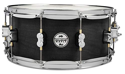 PDP By DW Black Wax Maple Snare Drum 65x14
