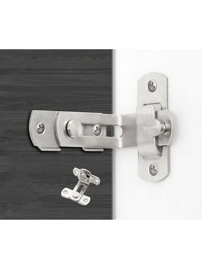 HOMESTAR Stainless Steel Door bolt 90 Degree Sliding Doors Locks Latch Right Angle Latch Stainless Steel Door Buckle For Household Bedroom - Image 4