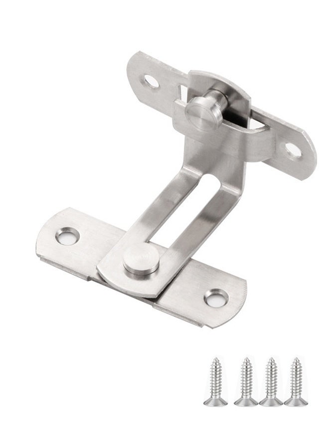 HOMESTAR Stainless Steel Door bolt 90 Degree Sliding Doors Locks Latch Right Angle Latch Stainless Steel Door Buckle For Household Bedroom - Image 3