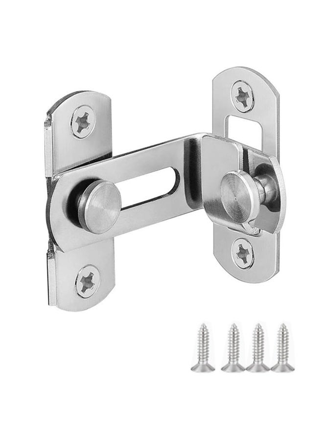 HOMESTAR Stainless Steel Door bolt 90 Degree Sliding Doors Locks Latch Right Angle Latch Stainless Steel Door Buckle For Household Bedroom - Image 1