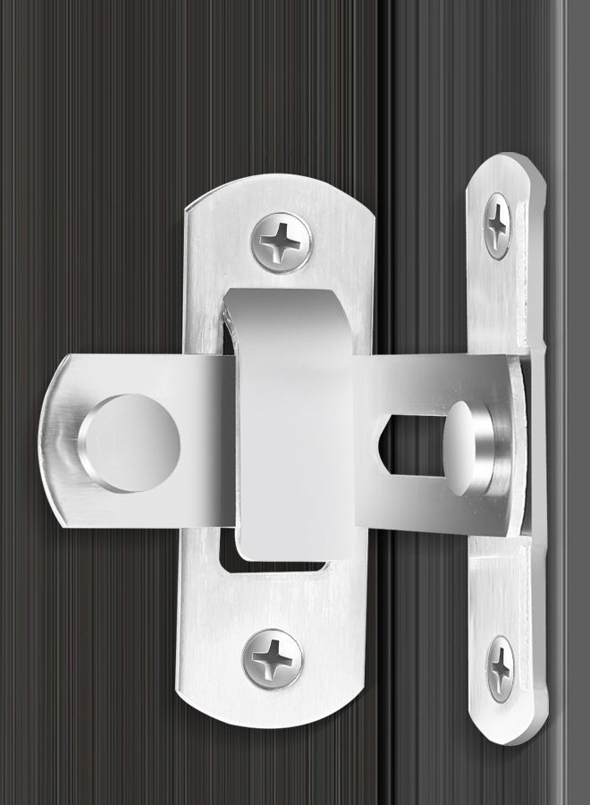 HOMESTAR Stainless Steel Door bolt 90 Degree Sliding Doors Locks Latch Right Angle Latch Stainless Steel Door Buckle For Household Bedroom - Image 5