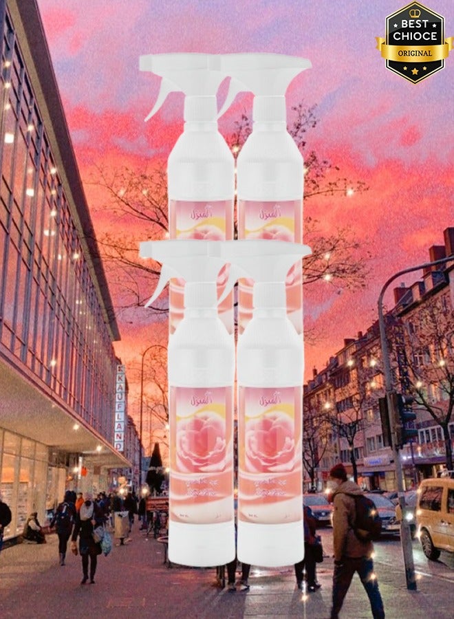 بانافع 4 قطع معطر جو برائحة الورد الطائفي 500 مل - Image 1