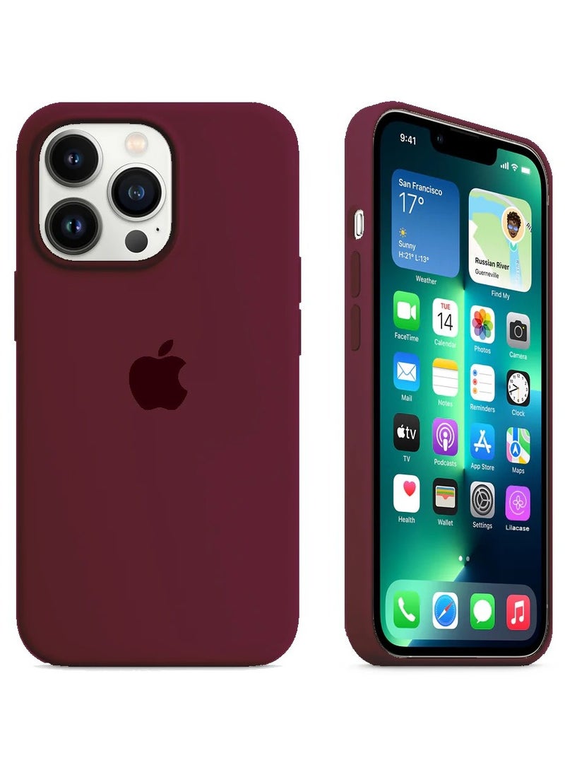 iPhone 16 Pro  Silicone Case plum, Camera Control , Shockproof Thin Cover, Resists  Scratches,  Phone Case for iPhone 16 Pro Silicone Case plum