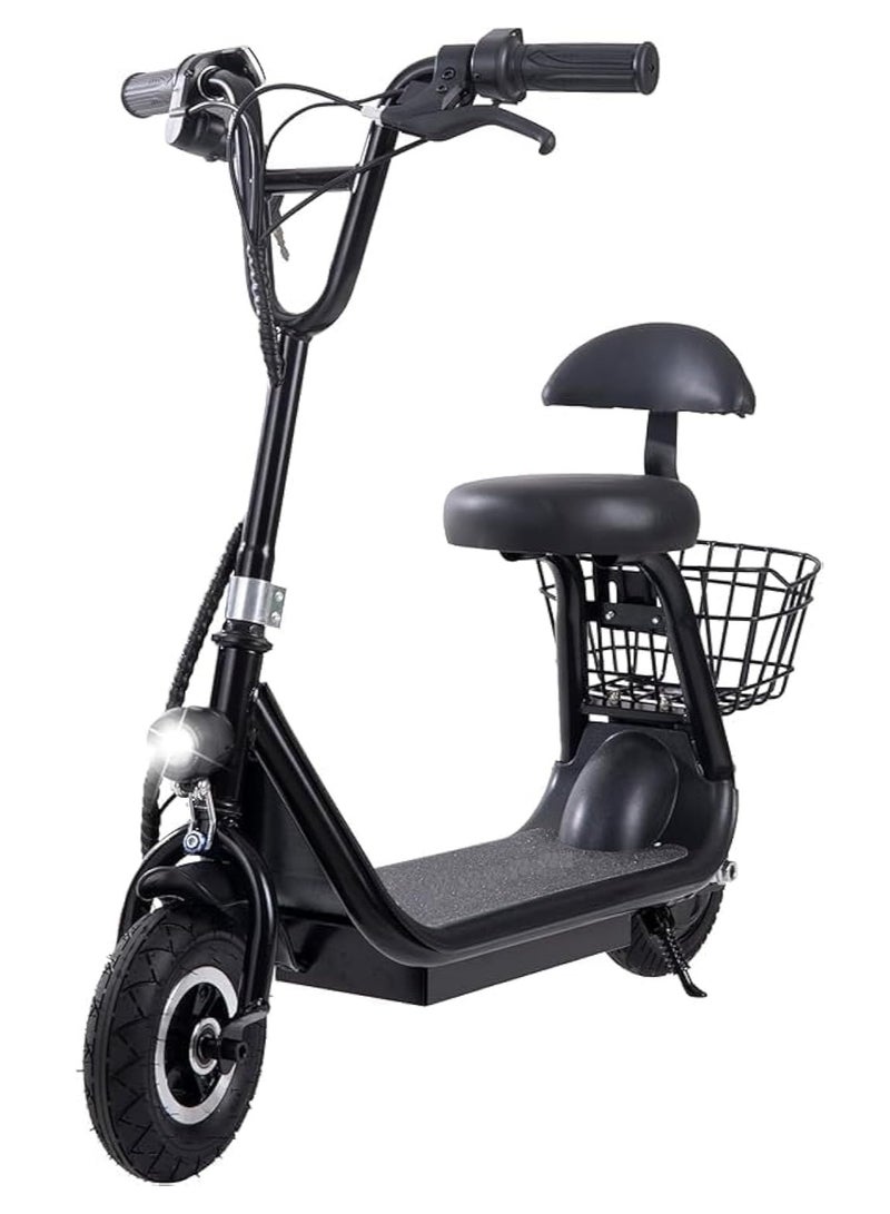 Generic Mini Harley Kids Electric Scooter With Seat LED Light | 36V/250W Motor |13Ah battery | Three Speed Modes 25Km/h Electric Scooter For Kids ( Black )  - Image 1